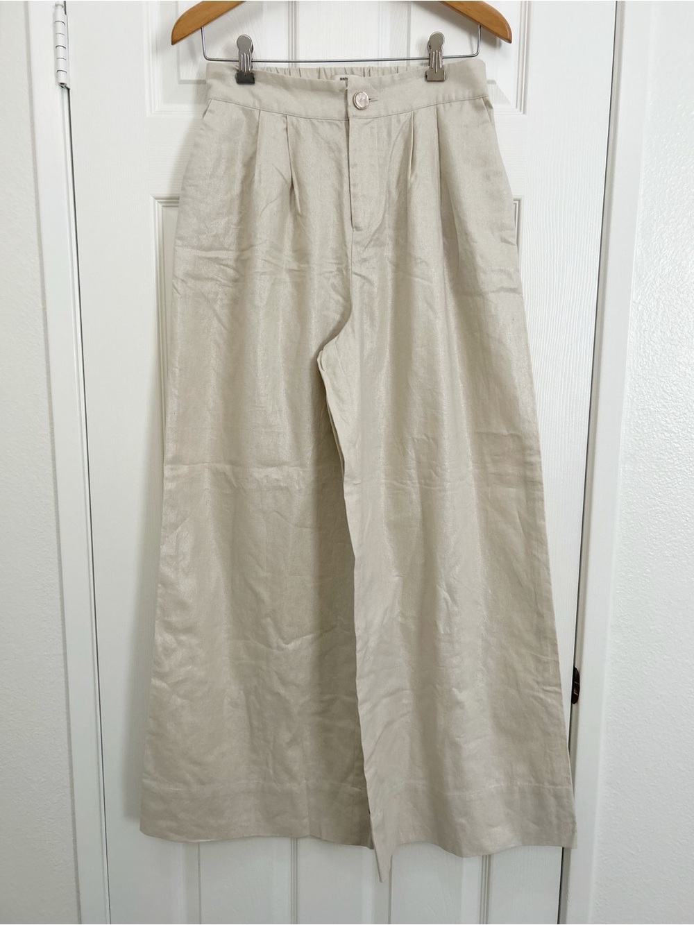 Jason Wu Cream Wide-Leg Pants | Size Small